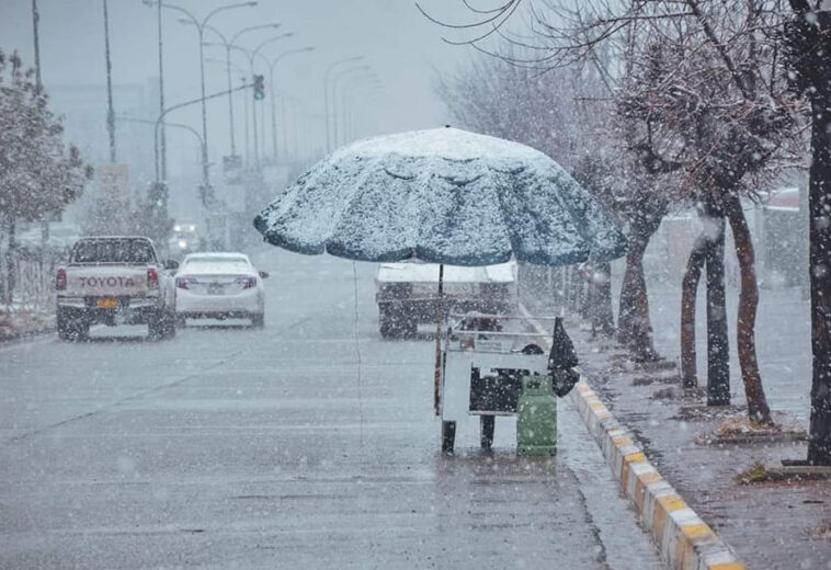 شه‌پۆلێكی به‌فر و باران و سه‌رما هه‌رێمی كوردستان ده‌گرێته‌وه‌